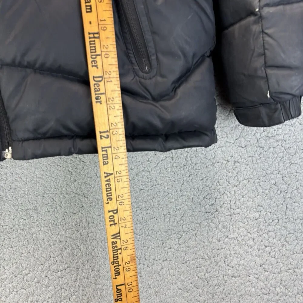 Gap Kids Down Puffer Youth L‎ 10 HoodedJacket Coat Snow Ski **ZIPPER FLAW READ**